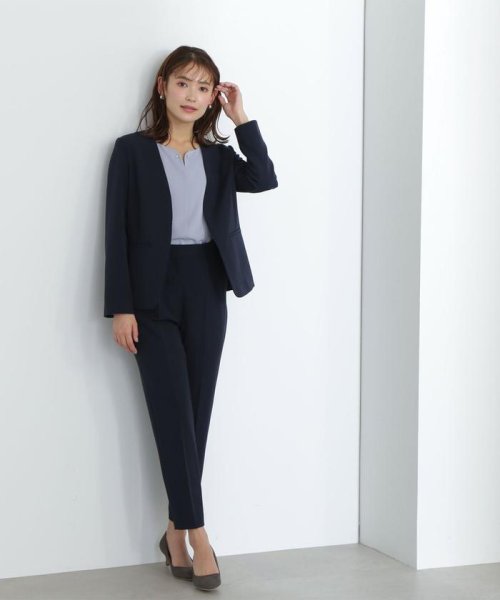 セール】<ポリストレッチセットアップシリーズ>テーパードパンツ(505102549) ナチュラルビューティーベーシック(NATURAL BEAUTY BASIC) MAGASEEK NATURAL BEAUTY BASIC■テーパードパンツ■SIZES