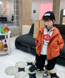 aimoha(aimoha（アイモハ）)/【aimoha－KIDS－】韓国子供服　無地マウンテンジャケット/オレンジ