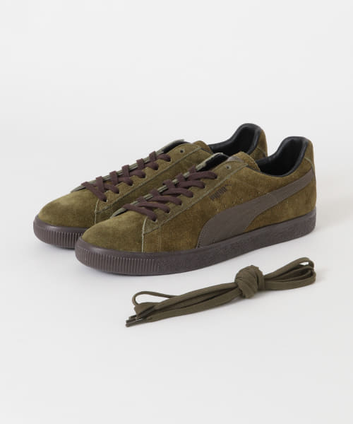 khaki puma suede