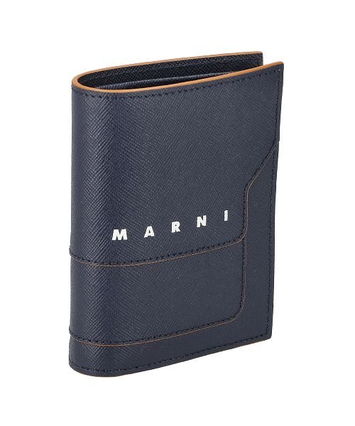 MARNI(マルニ)/MARNI マルニ PFMOQ14U26LV520 二つ折り財布/ネイビー