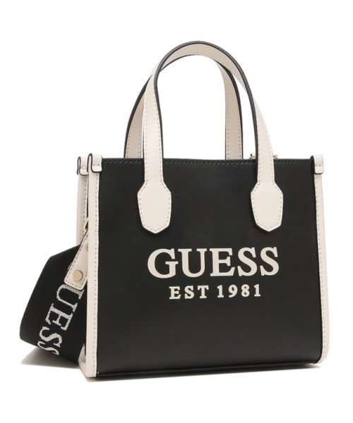 セール ゲス ハンドバッグ ショルダーバッグ シルバーナ ミニトート ブラック レディース Guess Vg Bla ゲス Guess Magaseek