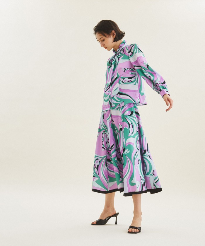 サイケプリントフレアスカート(505105931)｜阪急百貨店公式通販サイト