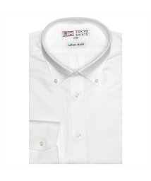 TOKYO SHIRTS/【国産しゃれシャツ】 ボタンダウン 長袖 形態安定 綿100% ヘリンボーン織り/505107342