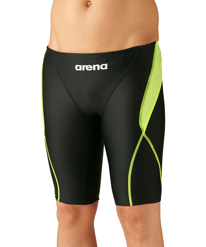 arena(ings) 【競泳水着】アクアレーシング ジュニアハーフスパッツ|公式大会可 【返品不可商品 ブラック系6 R130 arena(ings) 【競泳水着】アクアレーシング ジュニアハーフスパッツ|公式大会可 【返品不可商品 ブラック系6 R130