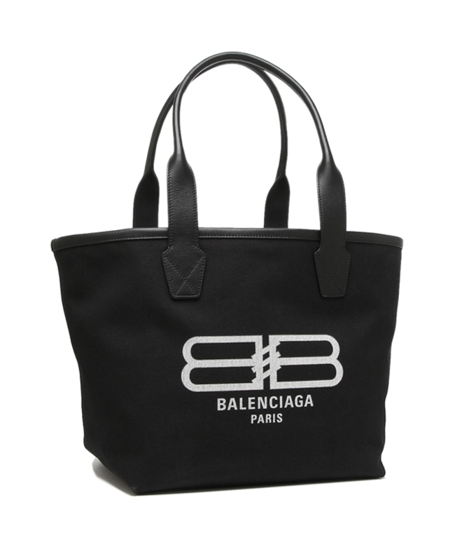 ポケット Balenciaga - 中古 バレンシアガ BALENCIAGA 692068 レディース トートバッグ ブラック/ホワイト