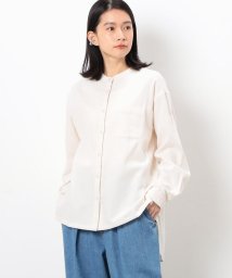 ONIGIRI/コットンネルバンドカラーシャツ/505081926