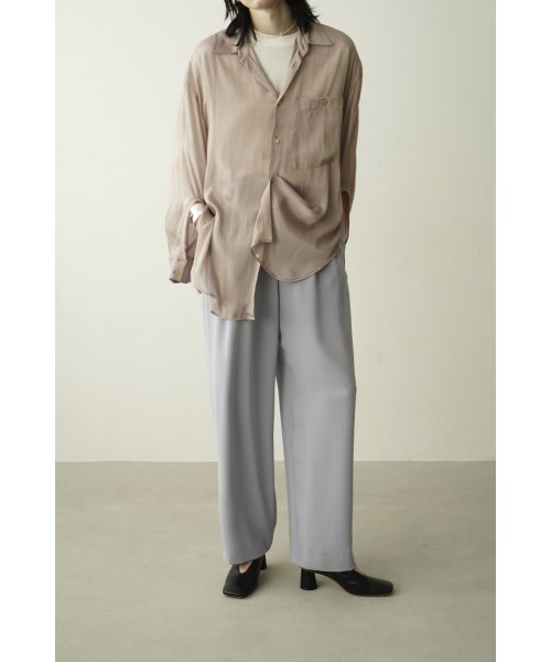 CLANE(クラネ)/BASIC TUCK PANTS/LIGHTPURPLE