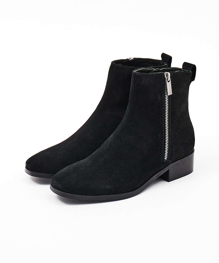 AuBANNISTER 【販売店舗限定】サイドジップショートブーツ ブラック系その他2 35