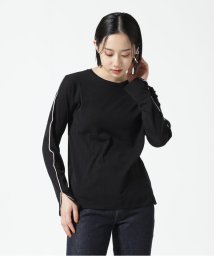 B'2nd(ビーセカンド)/DROIT BELLO(ドロイトベロ) シアーメローロングTシャツ/ブラック