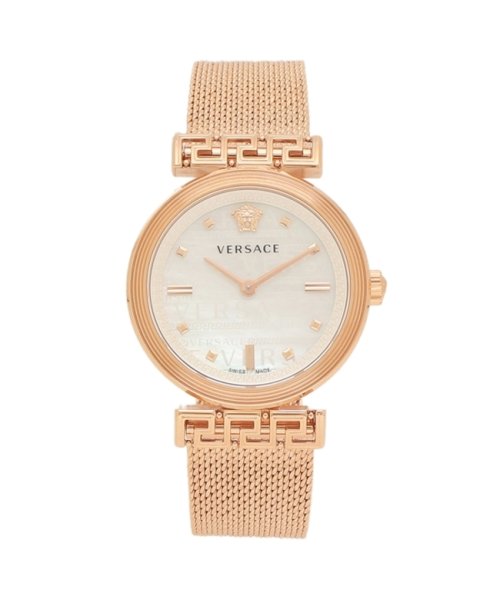 VERSACE(ヴェルサーチェ)/ヴェルサーチ レディース 時計 ミーアンダー 34mm クォーツ ホワイト ゴールド VERSACE VELW01322 ステンレス/その他