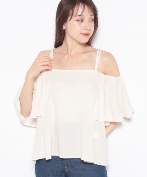BAYCREW'S GROUP LADIES OUTLET(ベイクルーズグループアウトレットレディース)/off shoulder Blouse/ホワイト