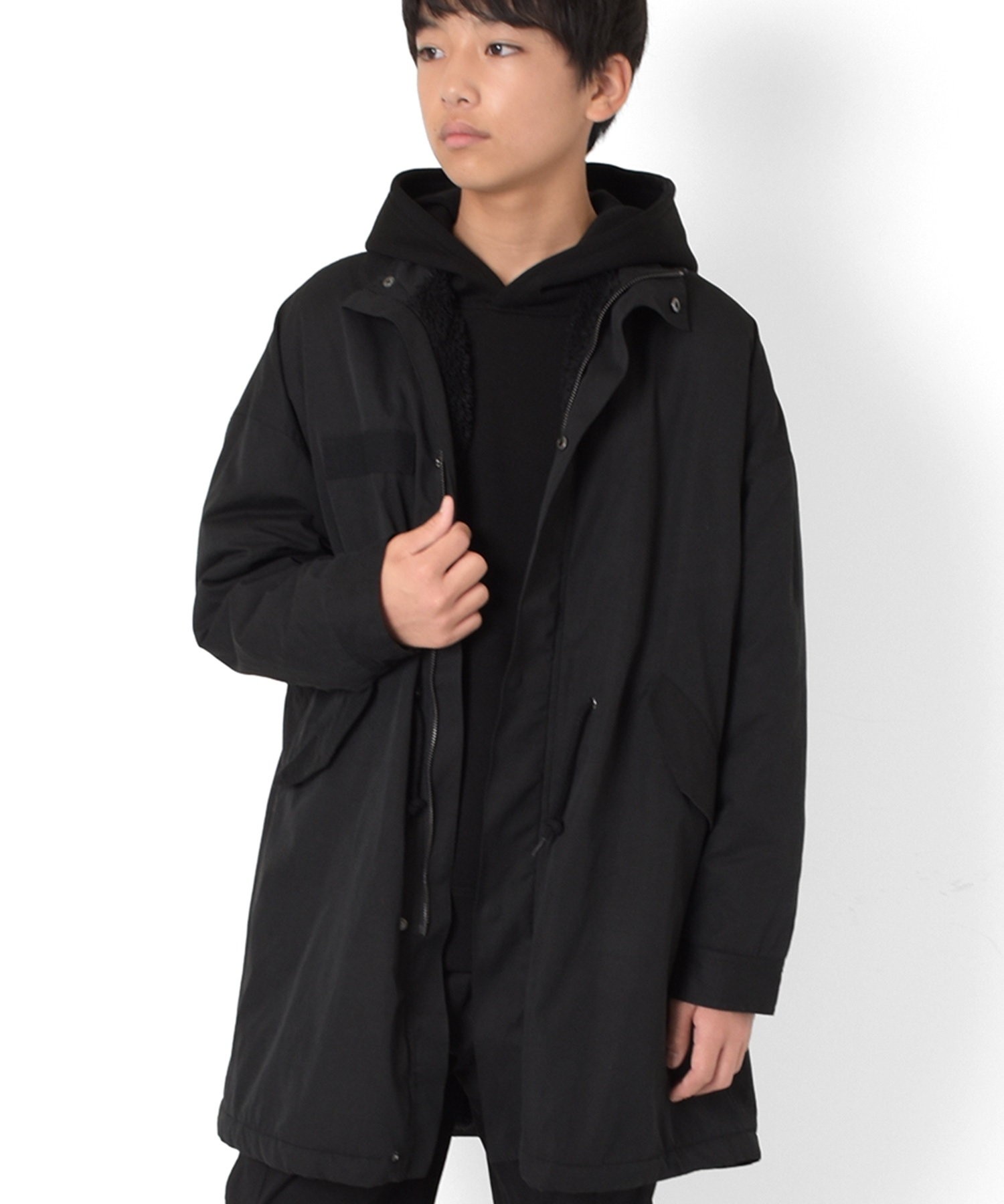モッズコート・ミリタリーコート(ブラック・黒色)のファッション通販 