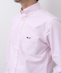 NOLLEY’S goodman(ノーリーズグッドマン)/クジラ刺しゅう ボタンダウンシャツ 23SS/ピンク
