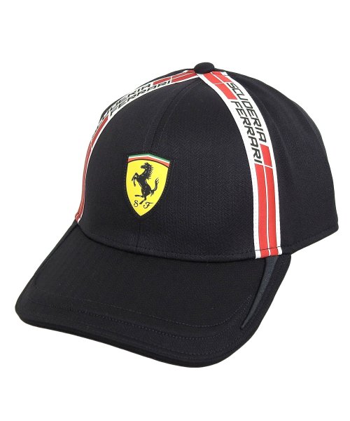 Ferrari(フェラーリ)/FERRARI フェラーリ TAPE ON SIDE キャップ/ブラック