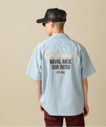 AVIREX(AVIREX)/SHORTSLEEVE WORK SHIRT U.S.N. / ワークシャツ U.S.N./サックス1