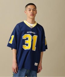 AVIREX(AVIREX)/MESH FOOTBALL GAME T－SHIRT / メッシュ フットボール ゲーム Tシャツ/ロイヤル