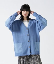 AVIREX(AVIREX)/NEW BACK V NECK CARDIGAN/ バックVネックカーディガン/ブルー