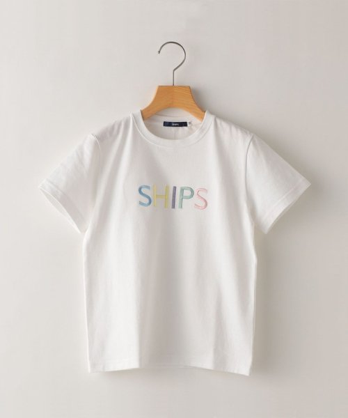 SHIPS KIDS(シップスキッズ)/SHIPS KIDS:80～90cm / SHIPS ロゴ TEE/ホワイト系