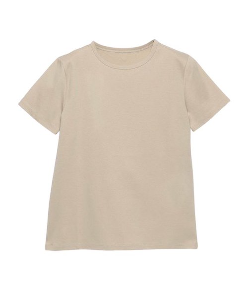 anuans(アニュアンス)/スリムフィットTシャツ/BEIGE