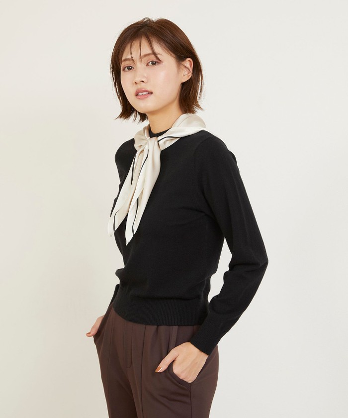 セール】【2WAY】スカーフ付き ニット(505113476) | フェルゥ(Feroux ...