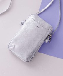 collex(collex)/【WEB限定】【BEAURE/ヴュレ】カウレザー スマホショルダーバッグ/シルバー