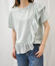 Ranan/[接触冷感]フリルドッキングTシャツ/504643479