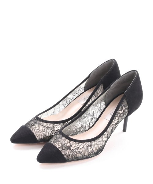 ポインテッドチュールパンプス 