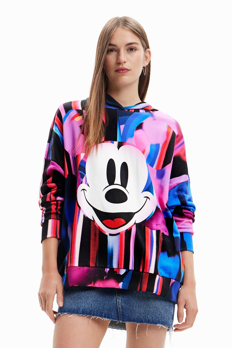 デシグアル Desigual Mickey オーバーサイズパーカー/フーディ-