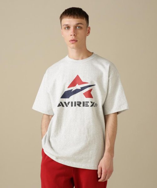 AVIREX(AVIREX)/SHORT SLEEVE T－SHIRT A－STAR / 半袖 Tシャツ Aスター/ライトグレー3