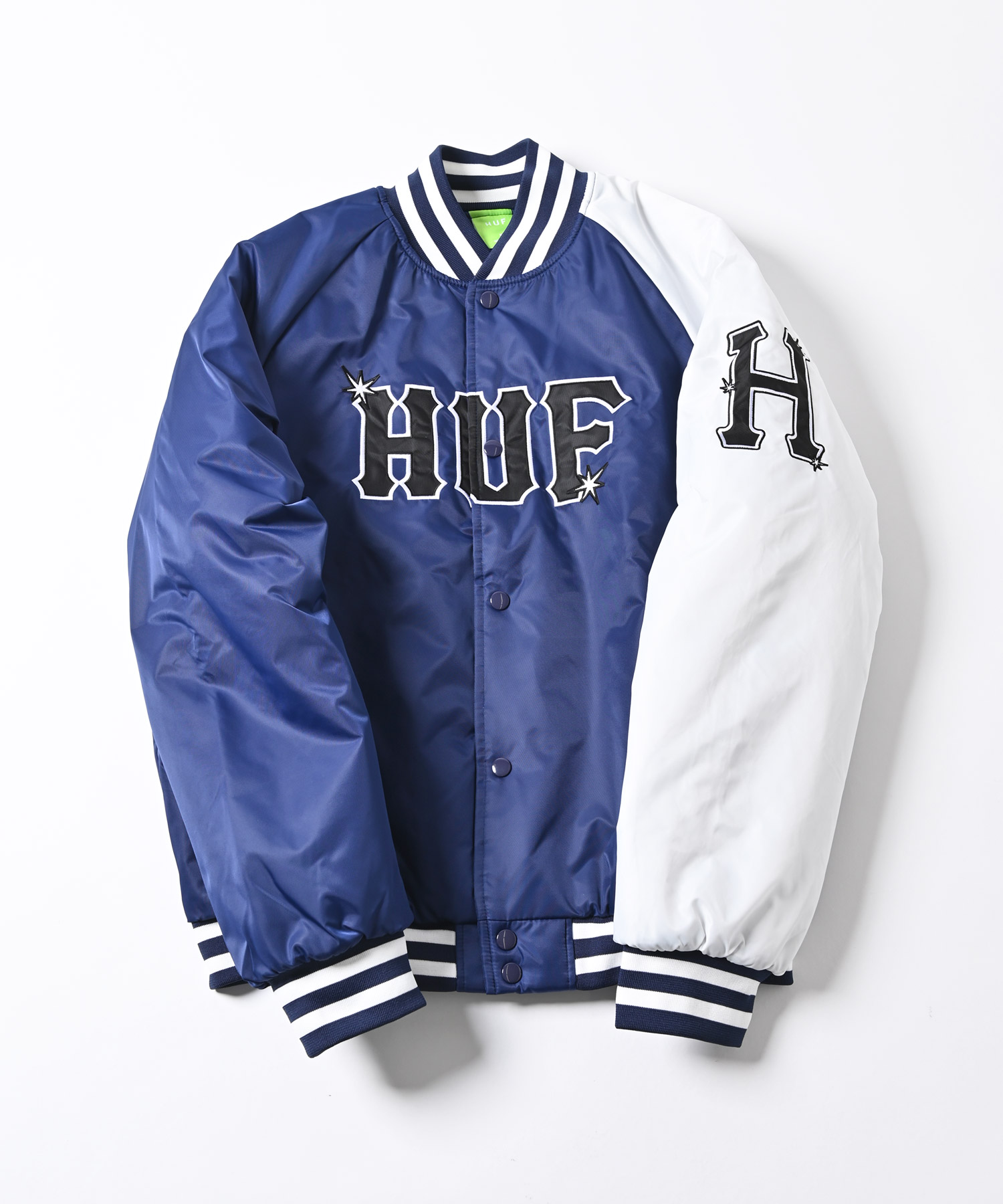 HUF(ハフ) 配色 ベースボールカラージャケット(505114638) | ハフ(HUF