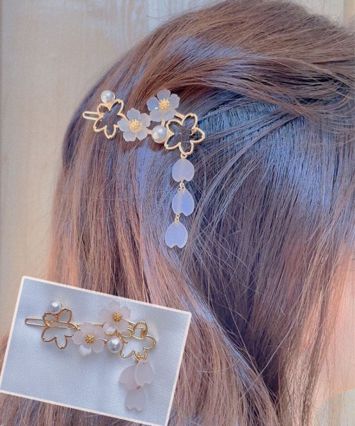 セール キラキラアクセサリー 6タイプ 花 ヘアピン クロスヘアピン 前髪 かわいい ゴールド オシャレ 髪飾り 上品 パーティー飾り 韓国ファッション セイヘイショップ Seiheishop Magaseek