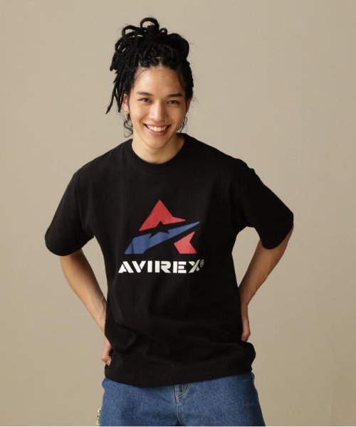 AVIREX(AVIREX)/SHORT SLEEVE T－SHIRT A－STAR / 半袖 Tシャツ Aスター/ブラック