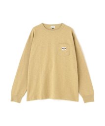 Schott(ショット)/LS WORK LABEL POCKET/ワークラベル ポケット ロングスリーブ Tシャツ/ベージュ