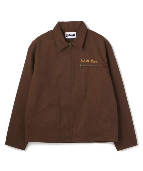 Schott(ショット)/TC WORK JACKET/ワークジャケット/ダークブラウン3