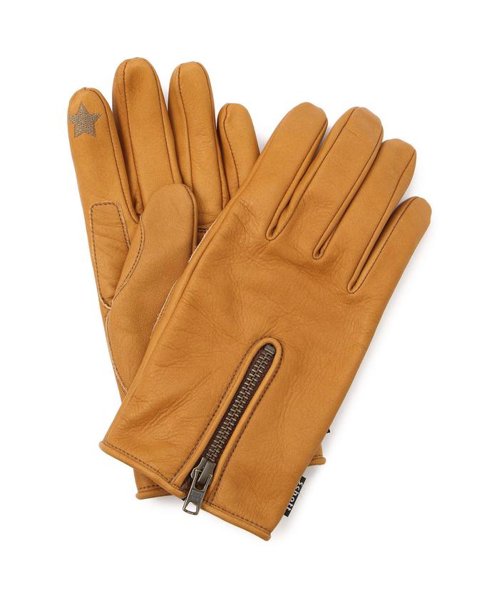 ZIP LEATHER GLOVE/ジップレザーグローブ(505116272) | ショット