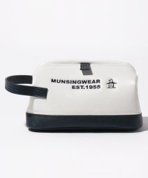 Munsingwear(マンシングウェア)/マグネット式ガマ口開閉カートポーチ/ホワイト