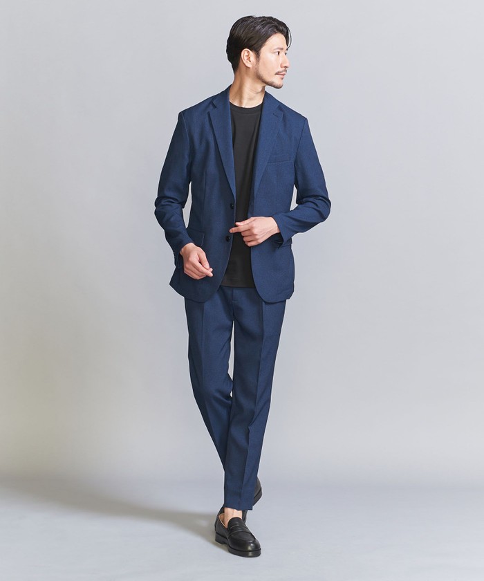 【WEB限定 WARDROBE SMART】LANATEC セットアップ/背抜きジャケット＆イージーパンツ