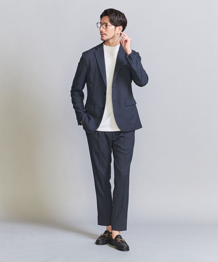 WEB限定 WARDROBE SMART】LANATEC セットアップ/背抜きジャケット ...