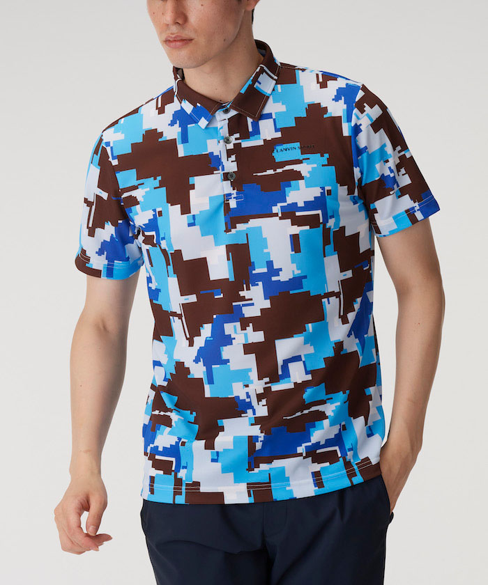 LANVIN SPORT ランバンスポールセットアップカモフラ迷彩ゴルフ