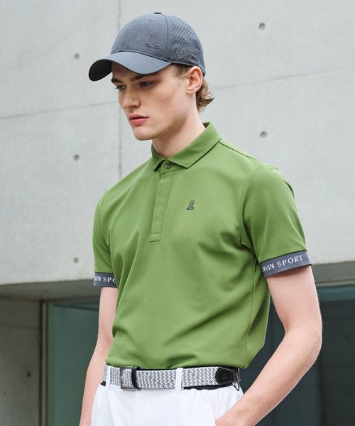 LANVIN SPORT(ランバン スポール)/半袖シャツ【COOLIST/吸汗速乾/UPF15】/カーキ