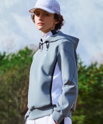 LANVIN SPORT(ランバン スポール)/ダンボールニットハイブリットパーカー【アウトレット】/カーキ