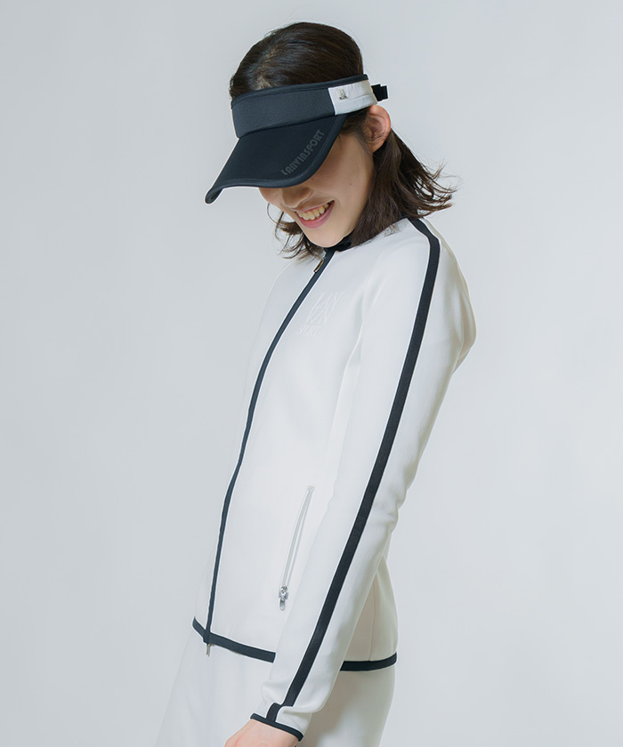 ランバン スポール 前開きジップアップカットソー ランバン スポール 前開きジップアップカットソー LANVINSPORT25