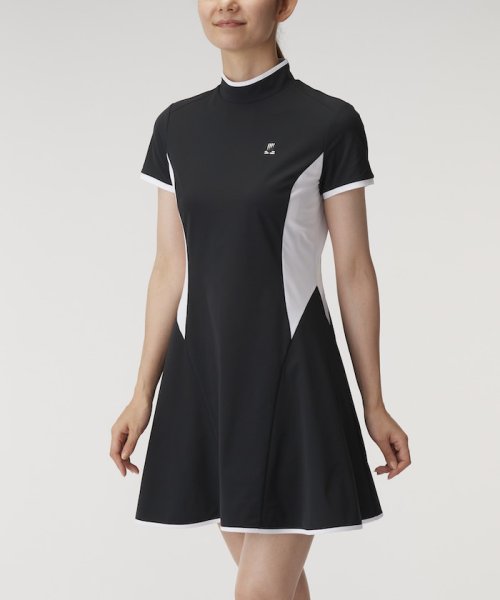 LANVIN SPORT(ランバン スポール)/モックネックワンピース【クーリング/UV/吸汗速乾】【アウトレット】/ブラック