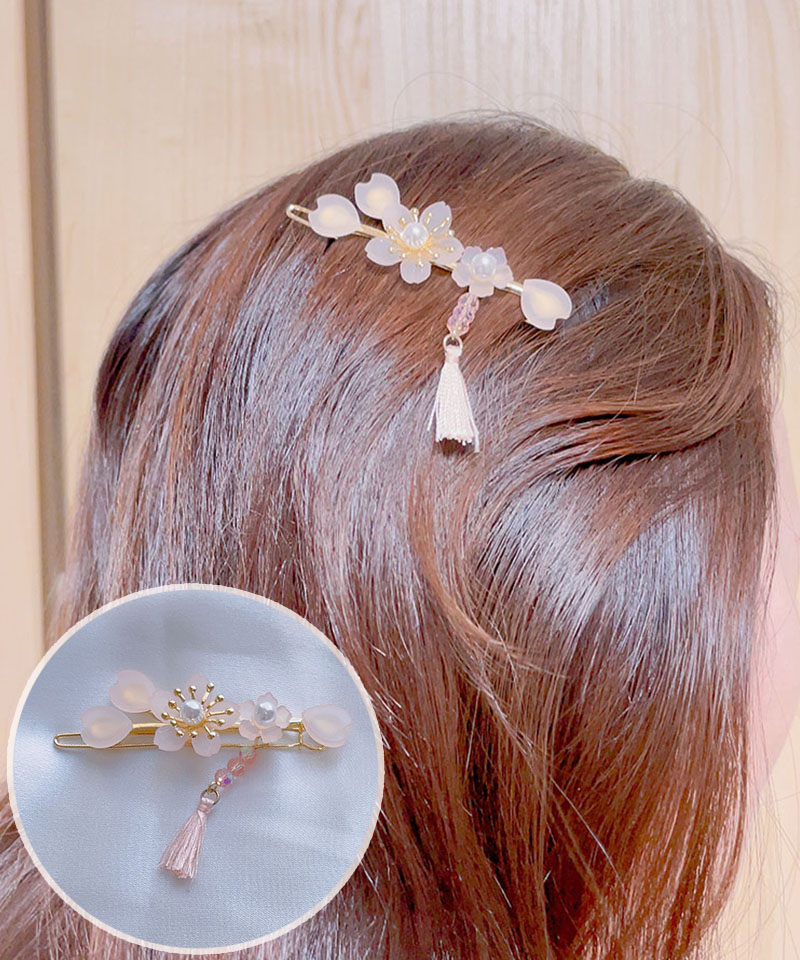 キラキラアクセサリー 6タイプ 花 ヘアピン クロスヘアピン 前髪 かわいい ゴールド オシャレ 髪飾り 上品 パーティー飾り 韓国ファッション