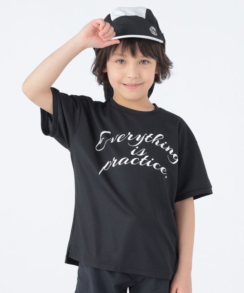 SHIPS KIDS(シップスキッズ)/【SHIPS KIDS別注】ATHLETA:100～155cm / 〈吸汗速乾〉ドライ TEE/ブラック