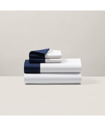 RALPH LAUREN HOME/オーガニック コットン サティーン ボーダー フラットシーツ/ダブルサイズ/505122212