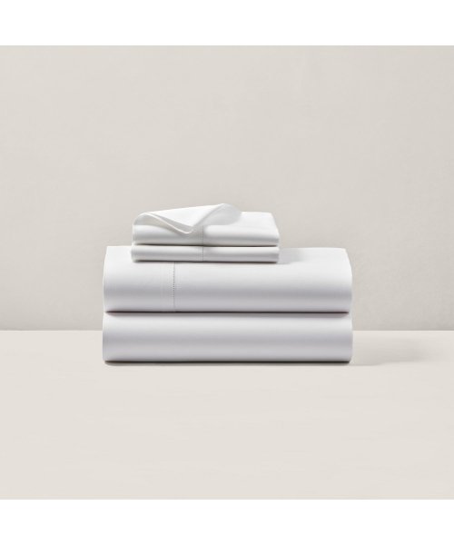 オーガニック コットン サティーン ボックスシーツ/ダブルサイズ TEXRのMade in 312番手双糸を使うことで実現した