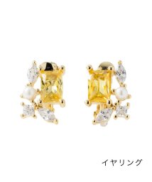 cream dot(クリームドット)/MIXビジューデコレーションピアス/イヤリング/イエロー