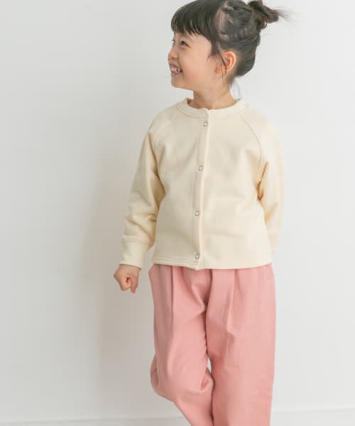 URBAN RESEARCH DOORS（Kids）(アーバンリサーチドアーズ（キッズ）)/『親子リンク』ミニ裏毛ラグランショートカーディガン(KIDS)/IVORY