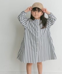 URBAN RESEARCH DOORS（Kids）(アーバンリサーチドアーズ（キッズ）)/『親子リンク』コットンストライプワンピース(KIDS)/NAVY